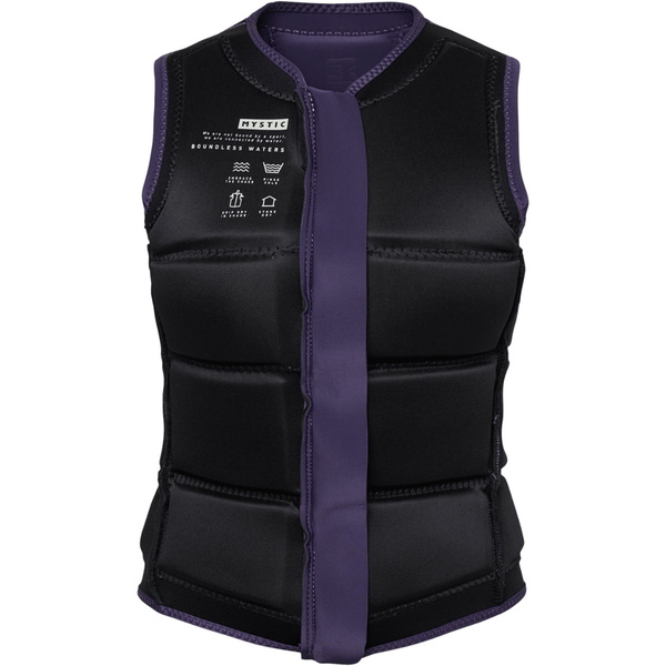 2025 Mystic Mujer Evoke Front Zip Chaleco Impacto Estela 35005.250695 - Purple